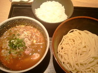 「【限定】サバカレーつけ麺￥680(並)+小ライス」@麺屋 一燈の写真