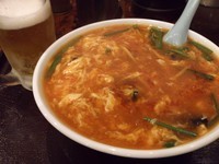 「スーラータンメン＋半チャーハン（880円）」@聚楽園の写真