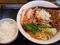 「担々麺＋ライス」@味噌麺処 花道庵の写真
