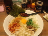 「特製まぜそばキムラ君(大盛)」@麺屋 狢〜むじな〜の写真