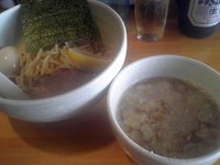 「塩つけめん味玉　900円」@○心厨房の写真