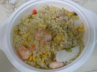 「海鮮炒飯\800」@晴々飯店の写真