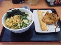 「ひやひや大　出し巻き卵天ぷら鳥天」@たも屋 福知山店の写真