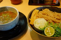 「鶏魚介つけめん（大盛無料）」@麺匠 たか松 日本橋茅場町店の写真