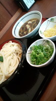 「肉汁つけうどん(ざる)並480円」@丸亀製麺 品川店の写真
