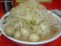 「小ラーメン全マシ+うずらの卵(750円)」@ラーメン二郎 茨城守谷店の写真
