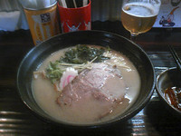 「濃厚鶏白湯「殿」+ハートランド」@ラーメン246亭の写真