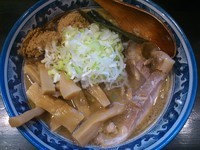 「濃厚狼煙らーめん＋メンマ増し＋刻み葱＋魚粉増し」@狼煙 〜NOROSHI〜の写真