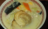 「豆乳ラーメン＝８００円」@味福 談合坂SA店の写真