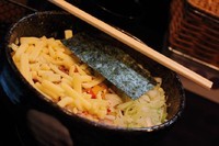 「カレーまぜそば+生卵&とろけるチーズ」@狼煙 〜NOROSHI〜の写真