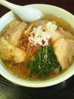 「自然洞ラーメン 白＋叉焼」@自然洞 麺舗 西口店の写真