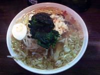 「塩らーめん(430円)+チャーハン餃子セット(380円)」@中華そば 光来の写真