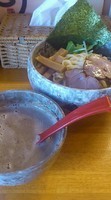 「燻つけ麺　850円　　大盛り＋100円」@豚骨らーめん れんの写真