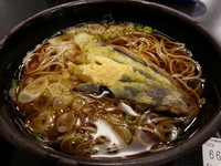 「茄子天そば（３１０円）」@ゆで太郎 東糀谷店の写真