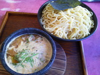 「高宮店限定　味噌つけ麺（大盛）」@濃厚魚介豚骨石焼つけ麺 信長 高宮店の写真