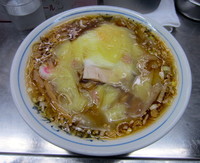 「ワンタンメン＋半熟卵」@中華そば みたかの写真