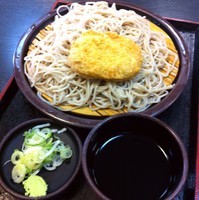 「もり（￥260）＋コロッケ（クーポン）」@ゆで太郎 大鳥居店の写真