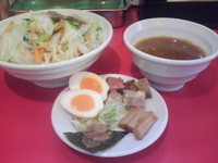 「野菜つけ麺（小結・450g）+懸賞盛」@新橋つけ麺場処 大関の写真