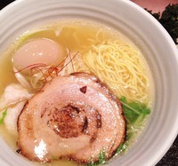 「銀笹塩ラーメン 800円味玉100円アオサ50円」@麺処 銀笹の写真
