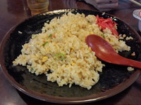 「チャーハン定食、チャーハン大、こってりにんにく少々_」@天下一品 押熊店の写真