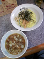 「つけ麺650円+半ライス(タイムサービス)」@喜多方ラーメン 麺道の写真