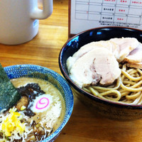 「特製つけ麺大盛り チャーシュー増し」@中華蕎麦 サンジの写真