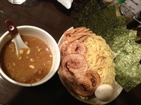 「つけ麺 大盛(いるか乗せ)」@麺や 海豚の写真