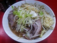 「ラーメン（麺少なめ、ニンニクカラメ）」@ラーメン二郎 松戸駅前店の写真