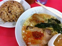 「みそラーメン 540 + チャーハン 520」@太昇亭の写真
