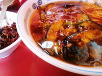 「ナスそば　700円」@金門飯店の写真