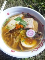 「信州・匠の中華そば（頑固麺飯魂　気むずかし屋)　７００円」@第2回信州ラーメン合戦 諏訪・匠の陣の写真