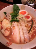 「ピリ辛エビ味噌しろ八麺980円」@旬麺しろ八の写真