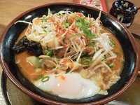 「野菜たっぷりネギ辛味噌らーめん（大盛り）」@三宝亭 松本高宮店の写真