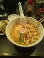 「煮干しそば＋肉増し」@つけめん102 川口店の写真