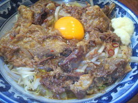 「牛すじぶっかけ（夜の部限定）」@中華そば 旋の写真