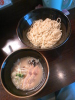 「鶏塩つけ麺（中盛）６００円」@らーめん 玉彦の写真