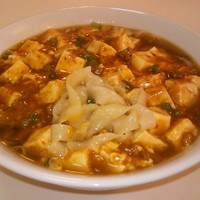 「[改造]　麻婆豆腐＋刀削麺」@台湾料理 龍鳳楼の写真