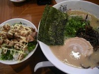 「とんこつチャーマヨライスセット(普通)」@とんこつラーメン博多風龍 新宿東口店の写真