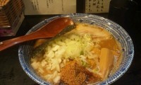 「濃厚狼煙ラーメン（細麺）＋玉ねぎ」@狼煙 〜NOROSHI〜の写真