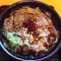 「肉そば（￥400）＋そば大盛（クーポン）」@ゆで太郎 六番町店の写真