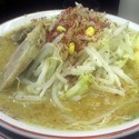 味噌ラーメン（麺8割、野菜少し多め、にんにく多め）750円