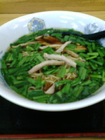 「西方にらラーメン」@都賀西方パーキングエリア下り スナックコーナーの写真