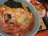 「野菜ラーメン唐揚セット￥７２０」@大陸亭の写真