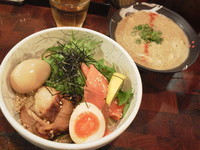 「しゃけつけ麺　＋クーポン券：味玉」@麺や 庄のの写真