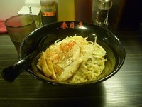 「鳥豚油そば 並 1玉」@油そば専門店 春日亭 明大前店の写真