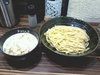 「鶏煮込みつけ麺」@ラーメン人生 JET 福島本店の写真