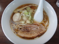 「青森煮干し中華そば(中)+味玉(700円+クーポン)」@青森煮干し中華そば ごうかくの写真