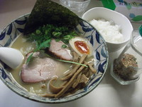 「燵家製麺・改＋ライス」@燵家製麺の写真