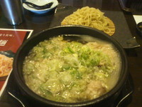 「特製豚しゃぶつけ麺（大盛り）」@江戸YAの写真