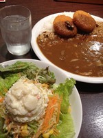 「ｸﾘｰﾑｺﾛｯｹｶﾚｰ(400g)￥730＋ｷﾉｺ￥200」@カレーハウスCoCo壱番屋 牛久中央店の写真